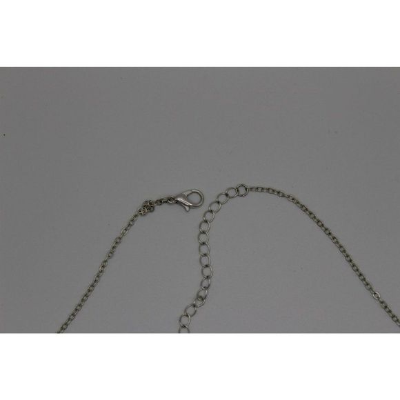 Vintage‎ Geometric Silver Tone Necklace - Picture 5 of 5